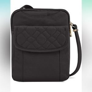 Travelon Crossbody Anti-Theft Signature Quilted Slim Pouch